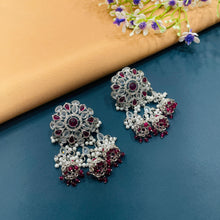  SILVER DIAMOND EARRINGS