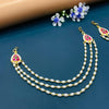 KUNDAN EAR CHAIN