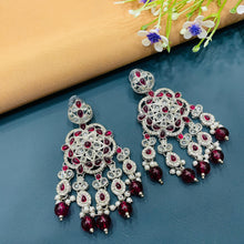  SILVER DIAMOND EARRINGS