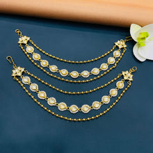  KUNDAN EAR CHAIN